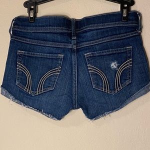 Hollister blue jean shorts